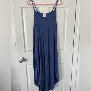 Olivia Rae Flowing Blue Maxi Dress